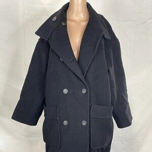 NEW VANESSA BRUNO Women’s Wool Coat Size 36 / US 4 — Button Front